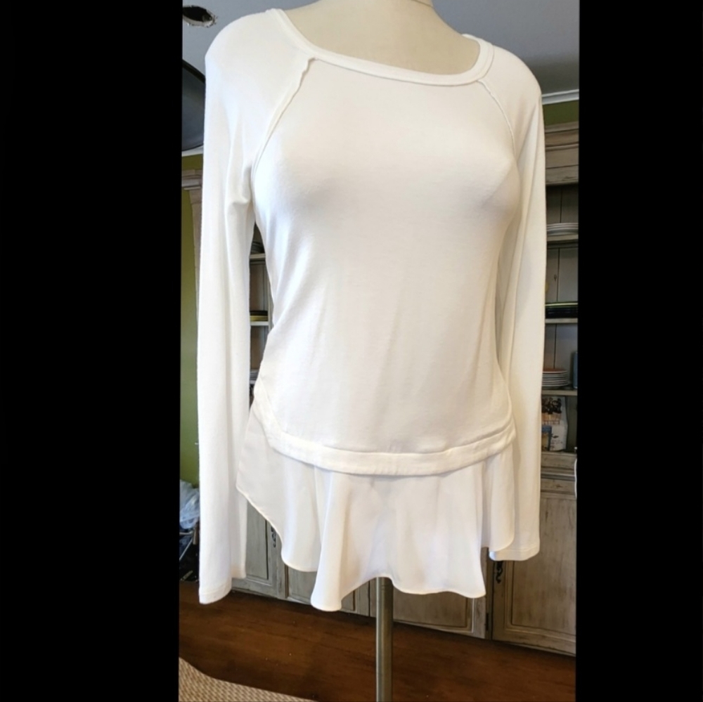 COPY - Rebecca Taylor Long Sleeve Terry Silk Top